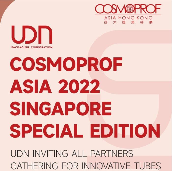 UDN set to attend The Special Edition Cosmoprof Asia 2022 in Singapore this November